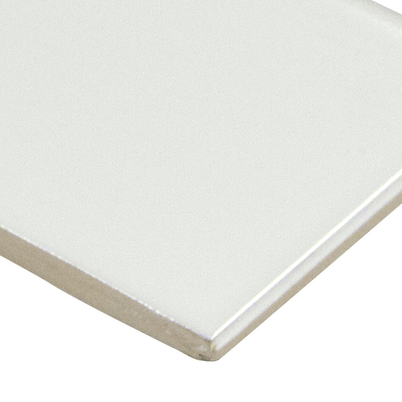 White Glossy 4'' x 12'' Ceramic Subway Wall Tile