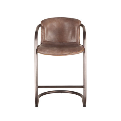 Chiavari Upholstered Stool with Metal Frame