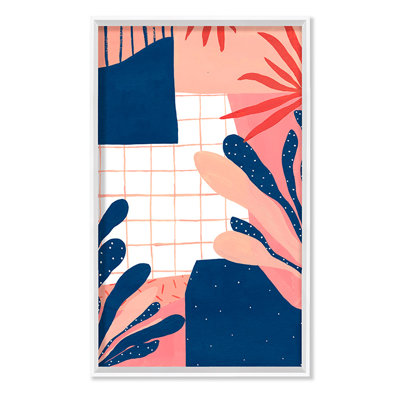 Pink Jungle 3 Print by Marie Lawyer