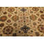 Tapis réversible en laine beige doré 2,44 m x 3 m, noué à la main
