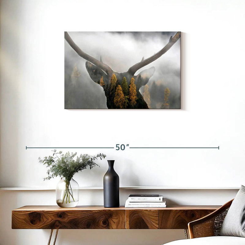 Cerf d'automne Brampt, H 20 po x l 30 po