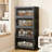 5 Layers 200qt Stackable Storage Box With Wheels For Home Living Room Office Wardrobe Bathroom Kitchen Gray-896836167