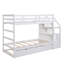 Lit superposé avec lit gigogne et 3 escaliers de rangement-844138672
