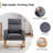 Anacely 28" Wide Roki with Solid Wood and Footrest-989738317