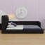 Lit plateforme tapissier avec 2 lampes de lecture-2028401861