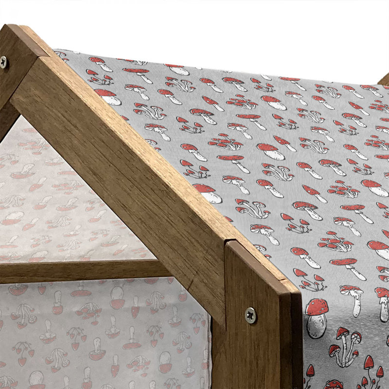 Niche pour chien en bois, H 25,59 po x l 29,53 po x P 21,65 po