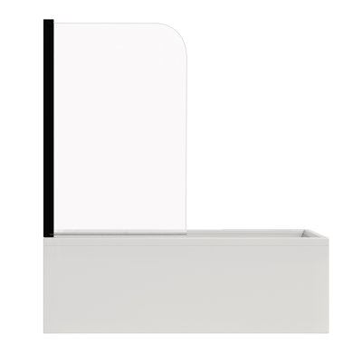  Quality Frameless Double Sliding Shower Door 55 x 32 Inch Tempered Glass, Aluminum Alloy Frame, Soft-Close, Triple Waterproof