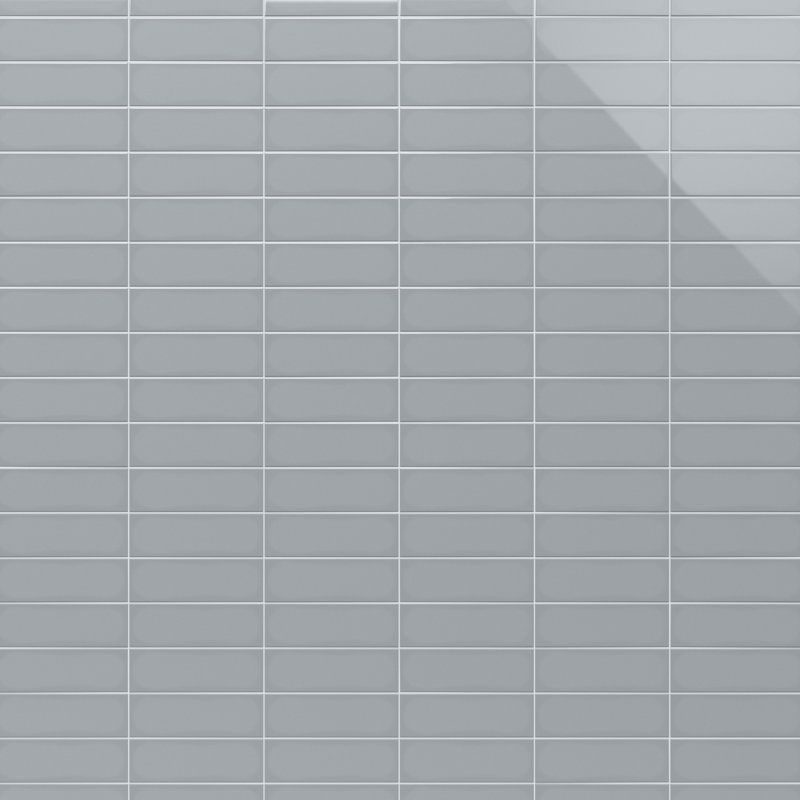 Remington 3.93 in. x 11.81 in. Polished Porcelain Subway Wall Tile (13.55 Sq. Ft. / Case), Gray