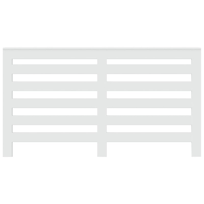 Large Radiator Cover, White, 149 x 20 x 82 cm, Horizontal Slats