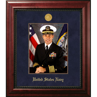 Cadre photo bleu marine portrait
