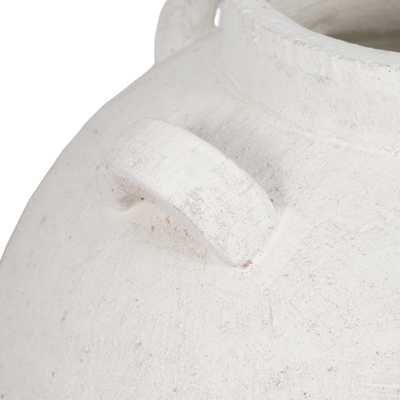 Red Barrel Studio 15'' Multi-Handle Terracotta Vase In Rough Finish