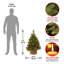 The Holiday Aisle® 3ft. Pine Cone Tree in Burlap Base with LED Lights