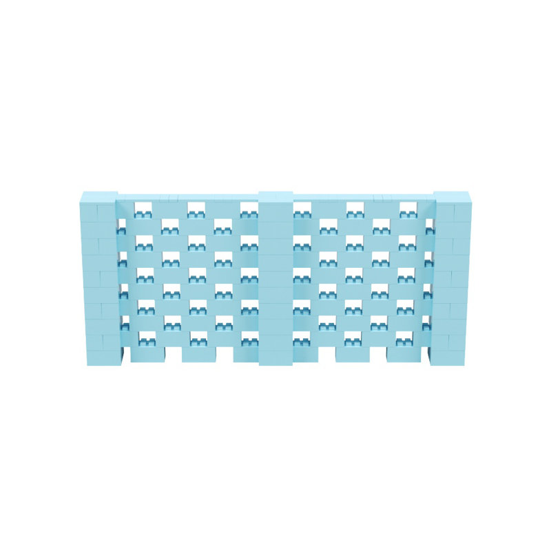 Ensemble mural Everblock, Bleu clair, H 60 po x l 132 po x P 12 po
