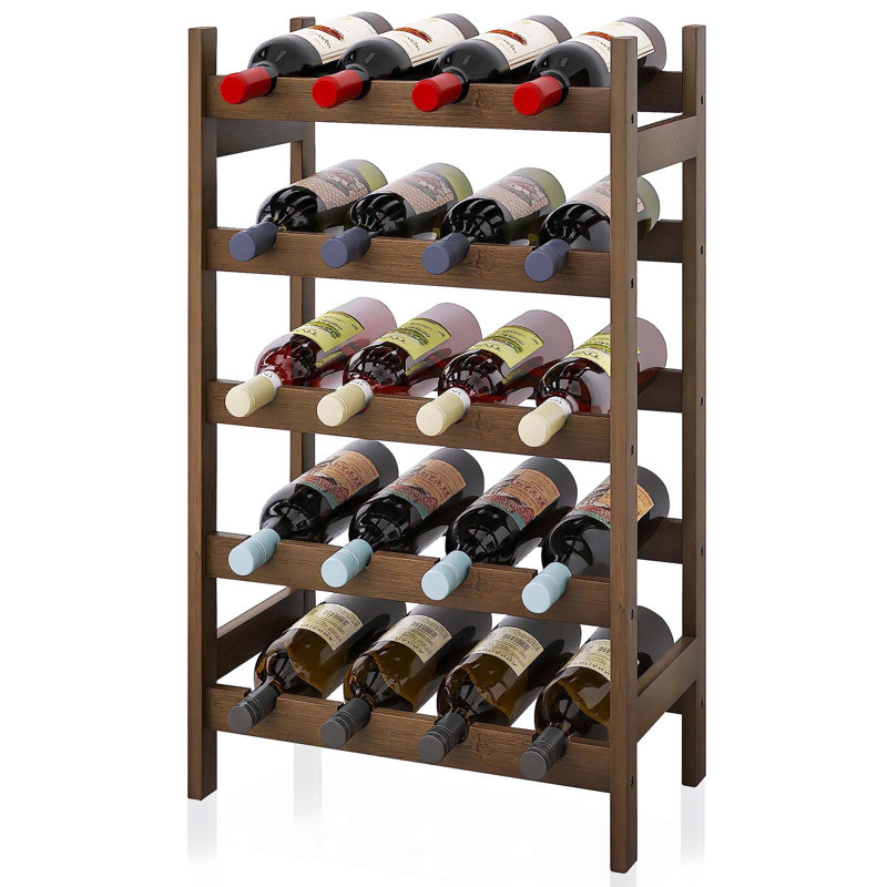Bertu Wine Bottle Rack, Mahogany