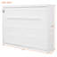 Grand lit escamotable mural, blanc