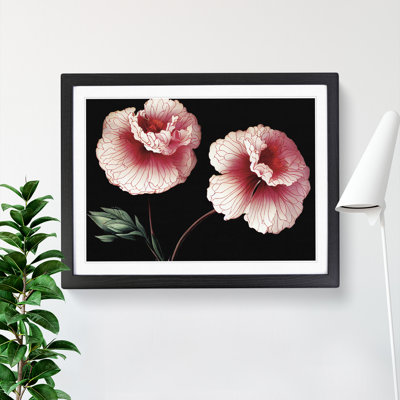 Sparkling Carnation Flowers - Framed Print