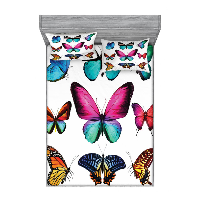 Microfiber Sheet Set, Full Sheet Set with Fitted Sheet