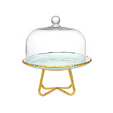 Harper Gold Raw Edge Cake Dome
