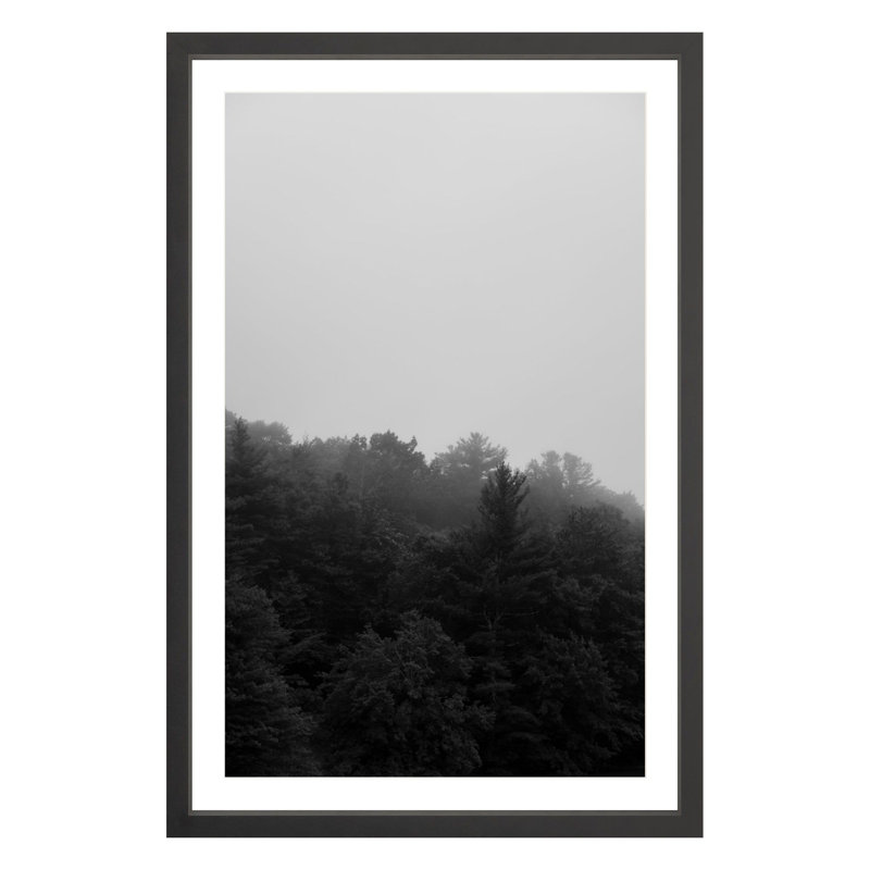 Mountain Fog by Amanda Anderson, Black, 36" H x 24" W x 1.88" D