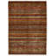 Tapis tribal multicolore et rouge 7 x 7