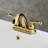 Kingston Brass Vintage Two-Handle 3-Hole Deck Mount 4" Centerset Bathroom Faucet with Plastic Pop-Up-55386665