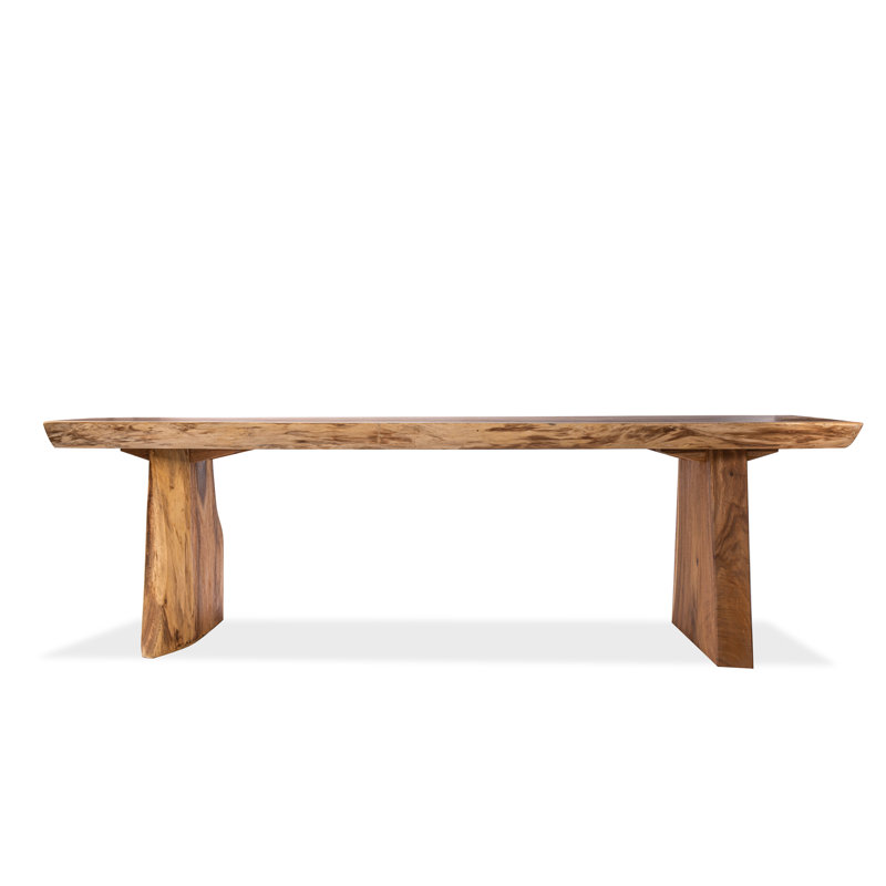 Hosaam Acacia Solid Wood Dining Table, 31" H x 35" W x 102" L