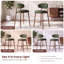 Tabouret de comptoir rembourrÃ© Westhampton avec structure en mÃ©tal massif-1295140720-1278867985
