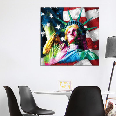 Liberty 1 Piece Wrapped Canvas Wall Art