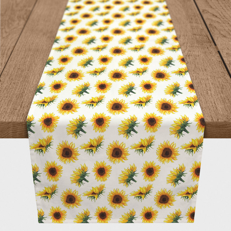 Chemin de table tournesol Seymore, L 90 po x l 16 po