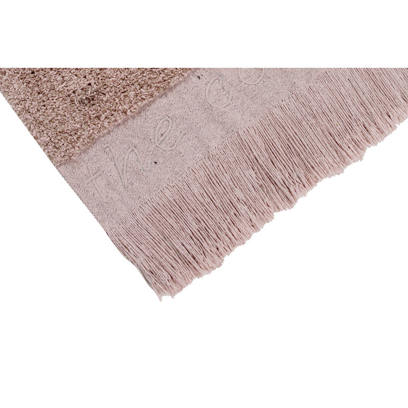 Lorena Canals Symphony Hand Tufted Cotton Light Pink/Soil Brown/Nude ...
