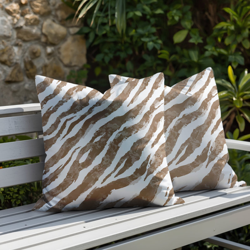 Coussin intérieur / extérieur Juno, Beige, 20x20