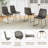 Tariebi 4 - Person Glass Top Double Pedestal Dining Set-359115196