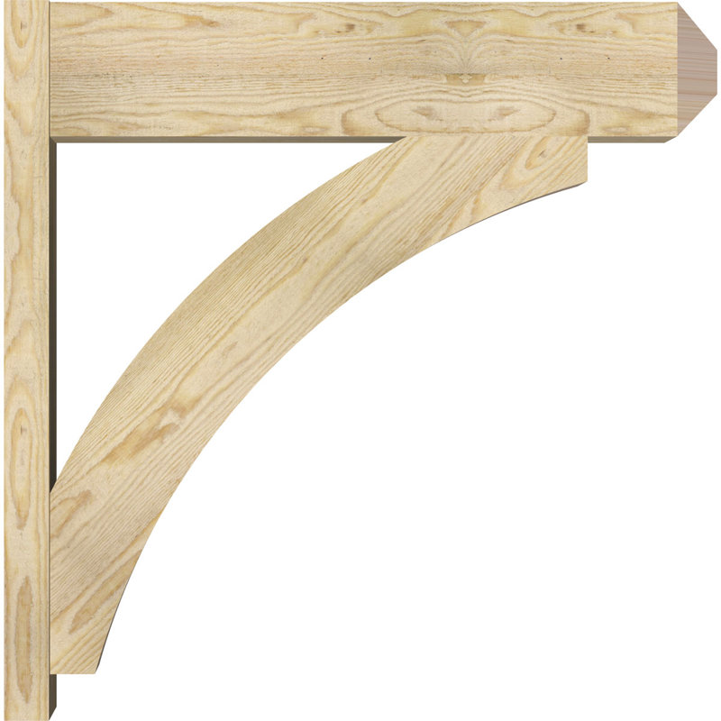 Persienne en bois rustique Thorton Craftsman,  P 32 po x H 32 po , Sapin Douglas de 8 po (sciage brut)