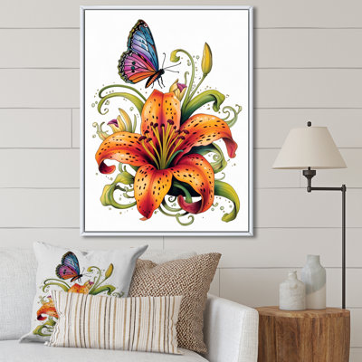 " Purple Green Lily Symphony II "