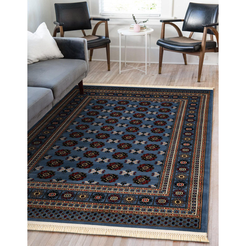 Traditional Hinshaw Runner Rug Blue Colour, Runner 2'7" x 12'