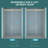 48 - 48.8" Installation Width Single Shower Door, 8mm Tempered Glass, Gold Frame, Reinforced Base, Waterproofing