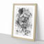 The Proud Lion - Picture Frame Graphic Art-56924173-56924175