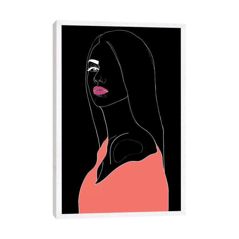 Justify by Nettsch - Print on Canvas, White Framed, 152.4cm H x 101.6cm W x 3.81cm D