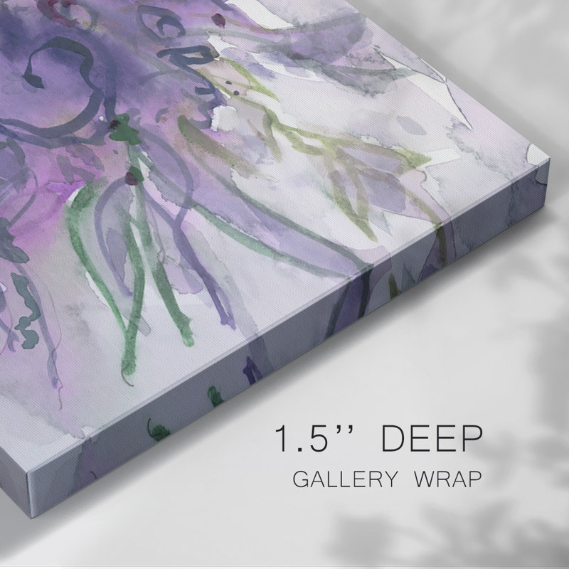 Toile tendue lavande florale I-Gallery, H 40 po x l 60 po