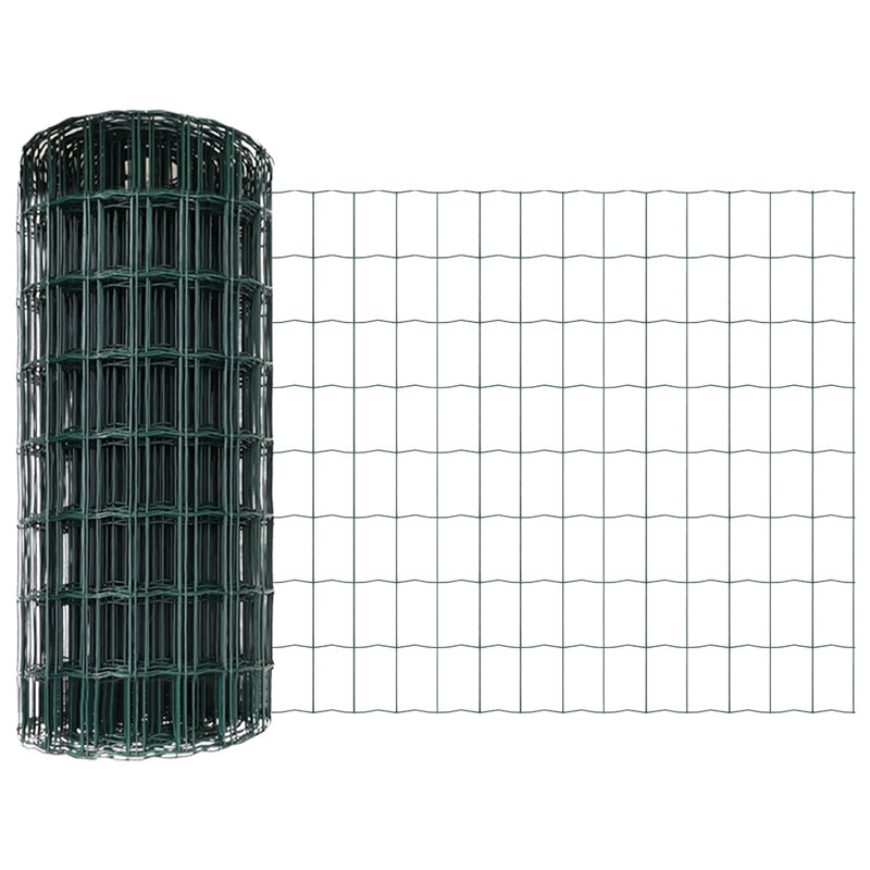 Fence with Post Segment Outdoor Barrier Garden Terrace Divider Boundary, Green, 80cm H x 1000cm W