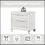 Table de chevet finition perle blanche
