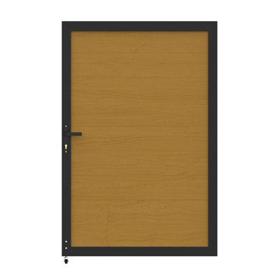  6ft H Privacy Fence Gate With Metal Frame And Knob Kits
