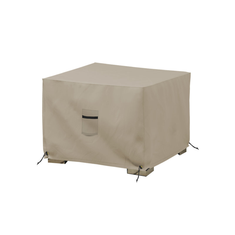 Argyri Heavy Duty Waterproof Outdoor Square Ottoman Deck Box Cover, Weather Proof Devoko Storage Bench Cover, Bryngar Furniture Cover