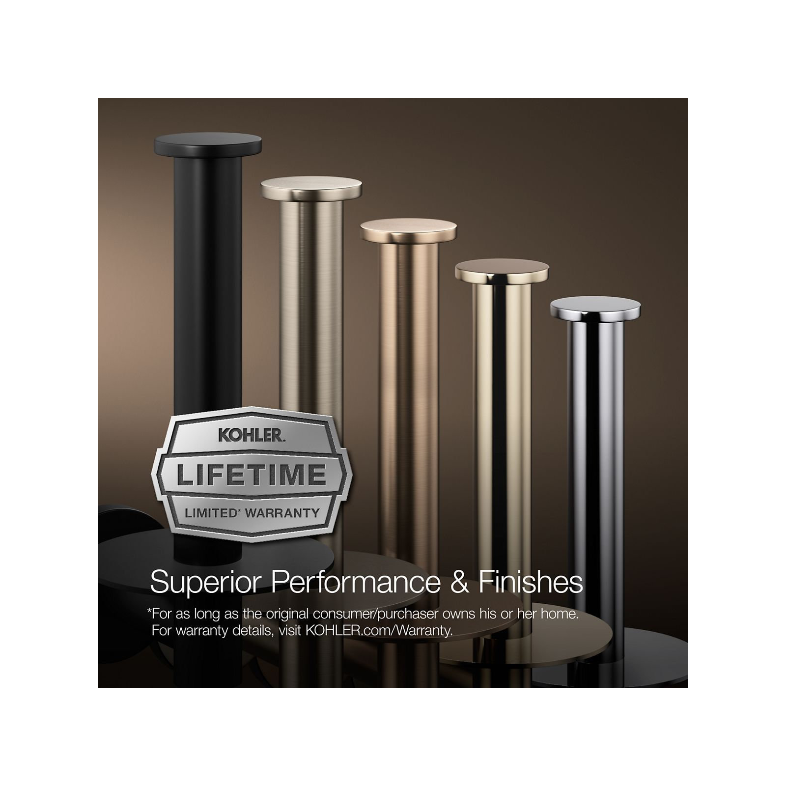 Purist Grab Bar, Vibrant French Gold, 42"W