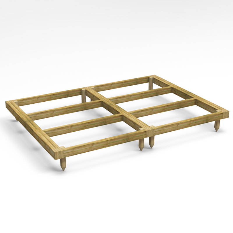 Powersheds Pressure Treated Timber Base Kit, 10cm H x 179cm W x 246.8cm D