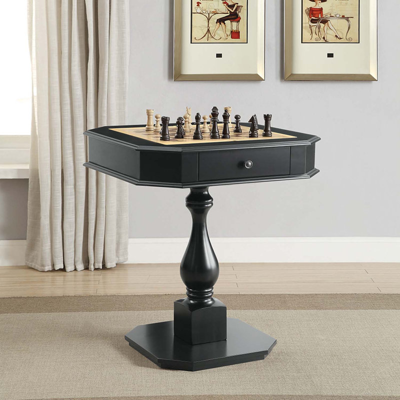 Table de jeu Bishop, noir, Black