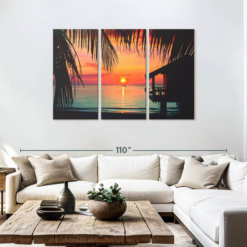 Roatan Sunset Gillard, 48" H x 74" W