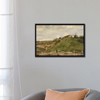 " The Hill At Montmartre With Stone Quarry " by Vincent Van Gogh Painting Print