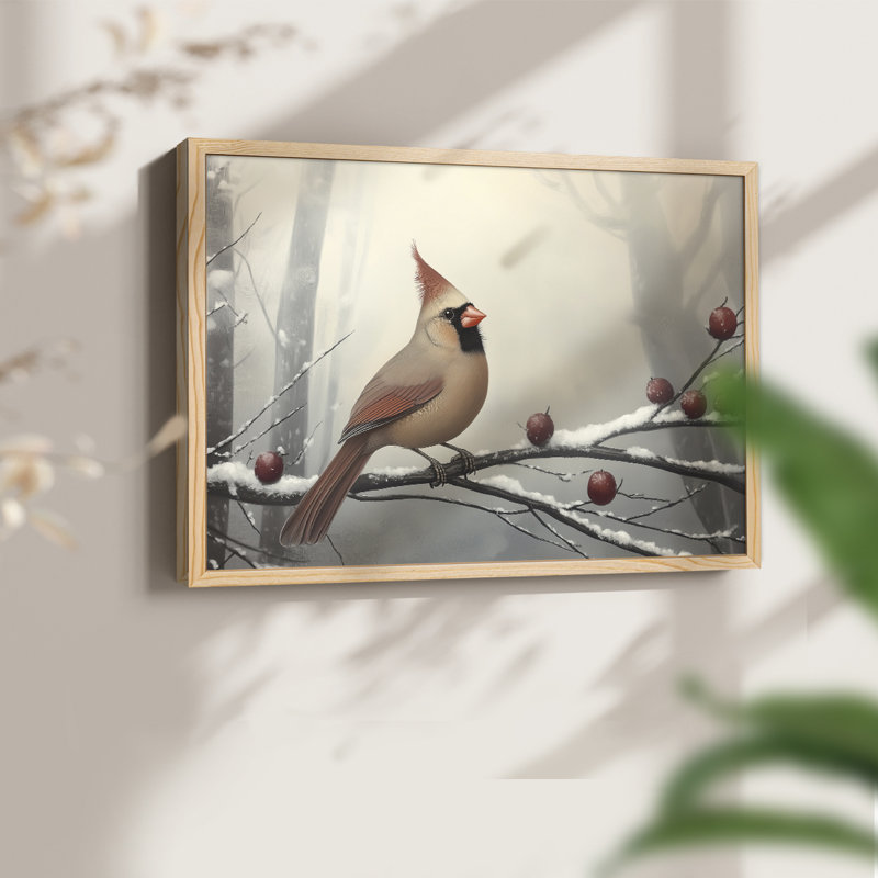 Art de Noël - CMVI - Reproduction encadrée - Restickable, H 22 po x l 28 po, Naturel