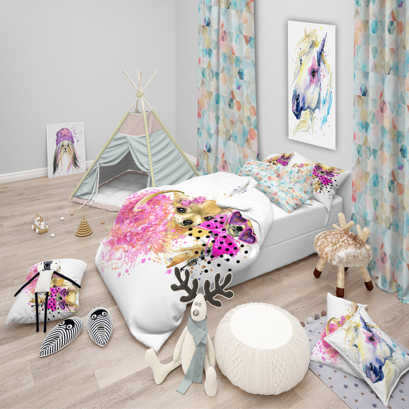 Farmhouse / Country Duvet Cover, Full/Queen Duvet Cover + 2 Shams